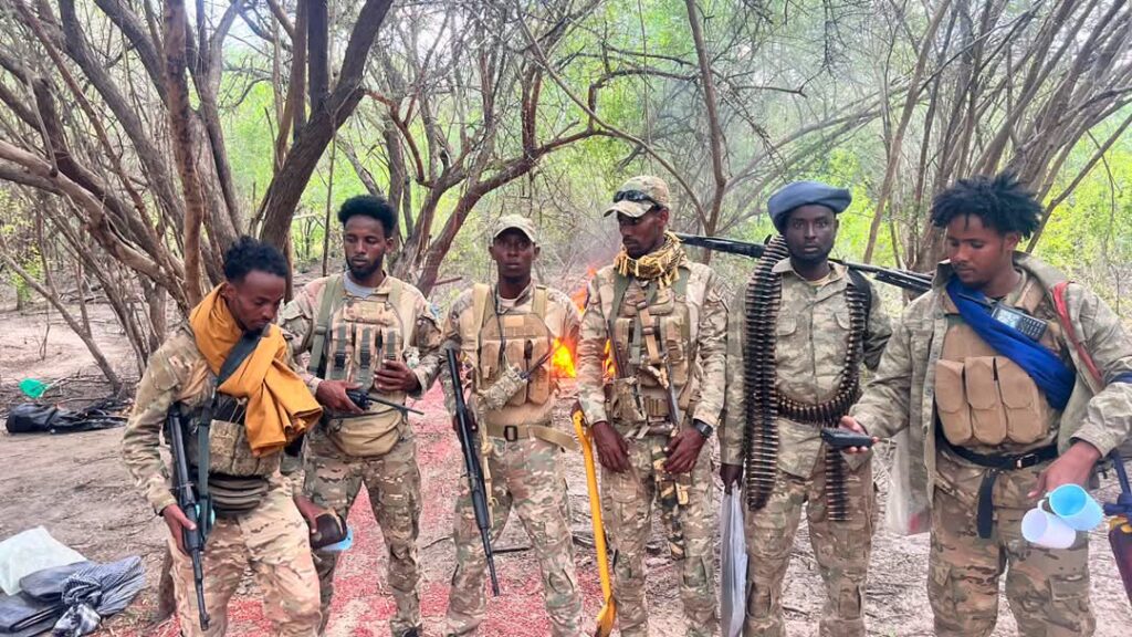 Ciidamada Danab iyo Jubbaland oo ku jira howlgal ka dhacay agagaarka Jilib