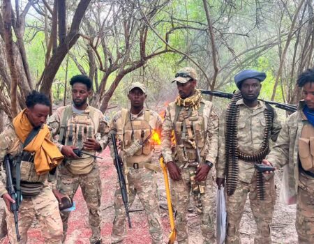 Ciidamada Danab iyo Jubbaland oo ku jira howlgal ka dhacay agagaarka Jilib