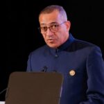 Madaxweynaha São Tomé Carlos Vila Nova oo khudbad ka jeedinaya munaasabad