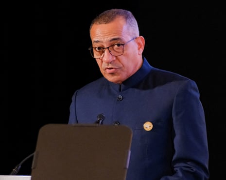 Madaxweynaha São Tomé Carlos Vila Nova oo khudbad ka jeedinaya munaasabad