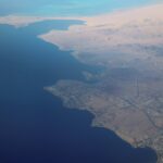 Xeebta Badda Cas oo laga arkayo hawada meel u dhow Sharm el-Sheikh, sawir Reuters ah