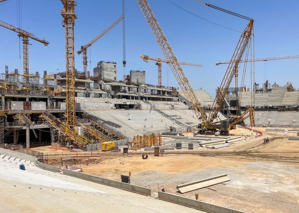 Dhismaha garoonka Grand Stade Hassan II ee Morocco oo loo qorsheeyey Koobka Adduunka 2030
