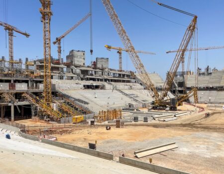 Dhismaha garoonka Grand Stade Hassan II ee Morocco oo loo qorsheeyey Koobka Adduunka 2030