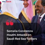 Sawir ka tarjumaya cambaaraynta Soomaaliya ee hanjabaadaha Xuutiyiinta iyo weerarrada Badda Cas