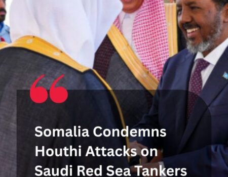 Sawir ka tarjumaya cambaaraynta Soomaaliya ee hanjabaadaha Xuutiyiinta iyo weerarrada Badda Cas