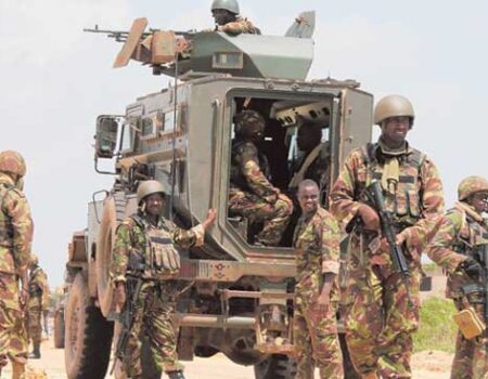 Ciidamada Kenya oo ku sugan gobolka Mandera ee xadka Soomaaliya