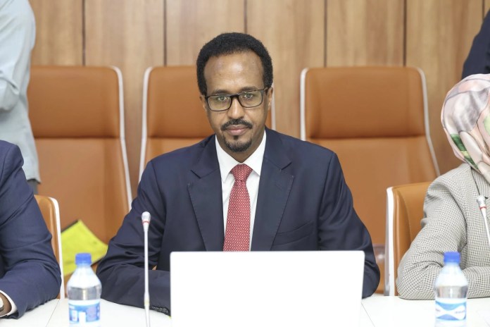 Wasiirka Ganacsiga Soomaaliya Jamaal Maxamed Xasan oo ku baaqay xabbad-joojinta Sanaag