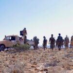 Ciidamo daraawiishta Puntland ah iyo gaari ciidan oo jooga dhulka buuraleyda Calmiskaad ee gobolka Bari