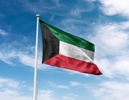 Muuqaal la xiriira difaaca cirka Kuwait oo ka jawaabaya diyaarado aan duuliye lahayn 1-da Agoosto 2026