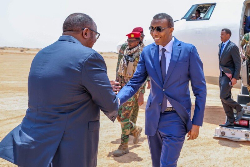 Ra’iisul Wasaare Xamse Cabdi Barre oo ka qaybgalaya soo dhoweyn ka dhacday Laascaanood 2-dii Agoosto 2026